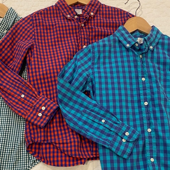 Boy’s Crewcuts Dress Shirts (3) Sz 8/10 - Picture 6 of 7